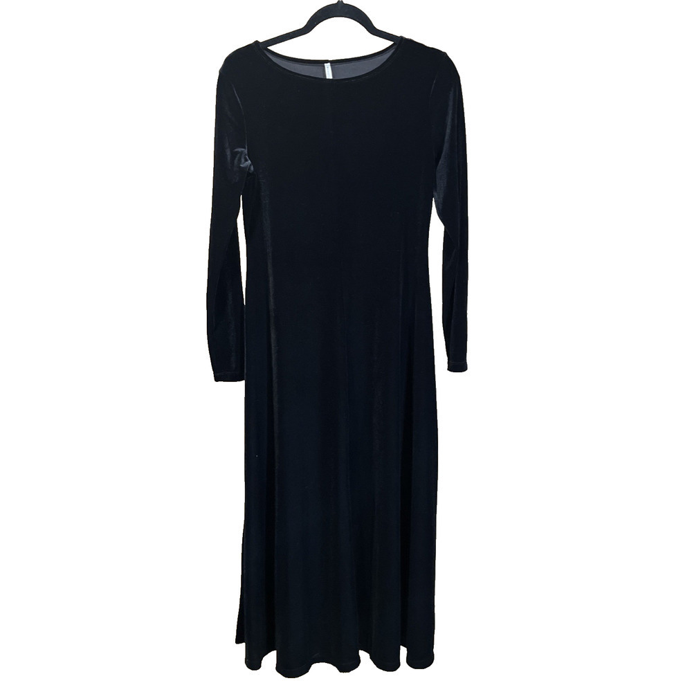 Vintage Velvet Maxi Dress Whimsygoth Classic Christmas Party Dress Black Sz 4-6